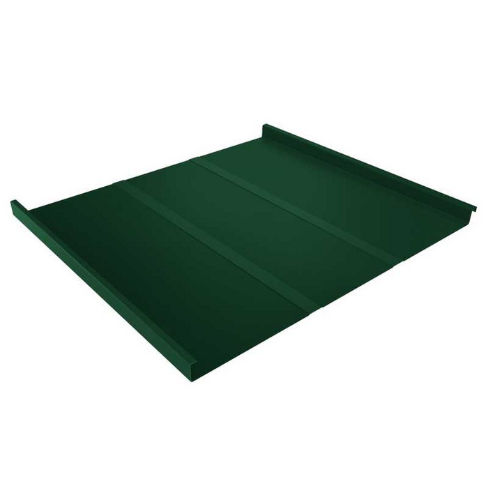 Фальцевая кровля Фальц двойной стоячий Line Grand Line 0,5 Satin RAL 6005 Зеленый Мох - фото №1